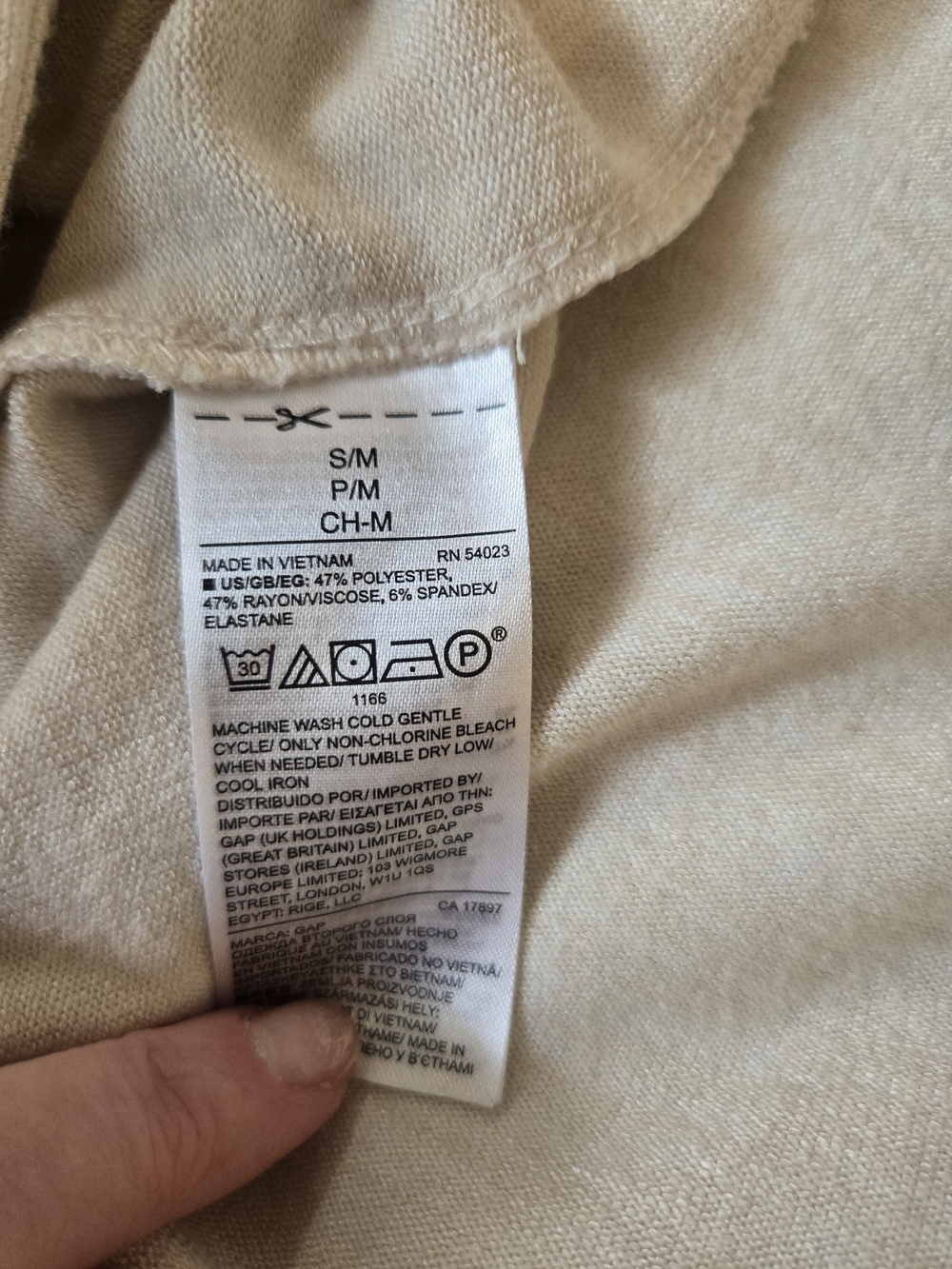 GAP Fancy Lady Poncho Light Cream Hooded Open Cardigan S/M - Picture 7 of 8
